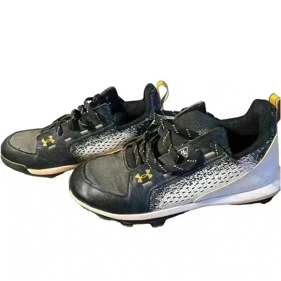 Under Armour Bryce Harper Black White Cleats 4Youth - Picture 1 of 9